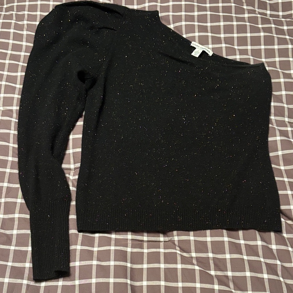 Autumn cashmere 1 shoulder sweater